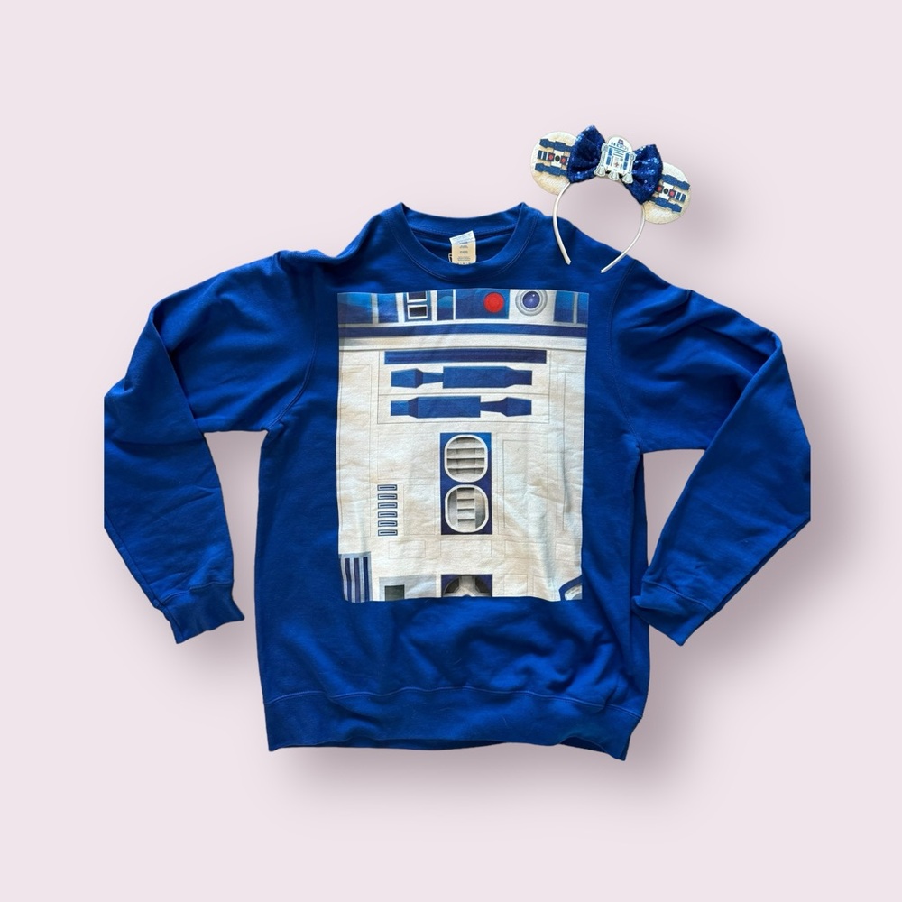 Star Wars Blue R2-D2 Graphic Crewneck Sweatshirt